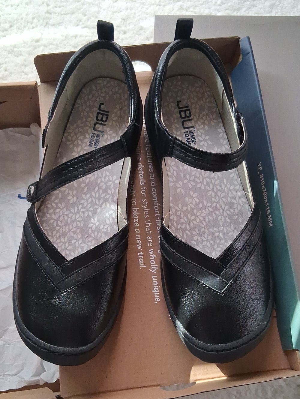 JBU Womens Black Mary Jane Shoes